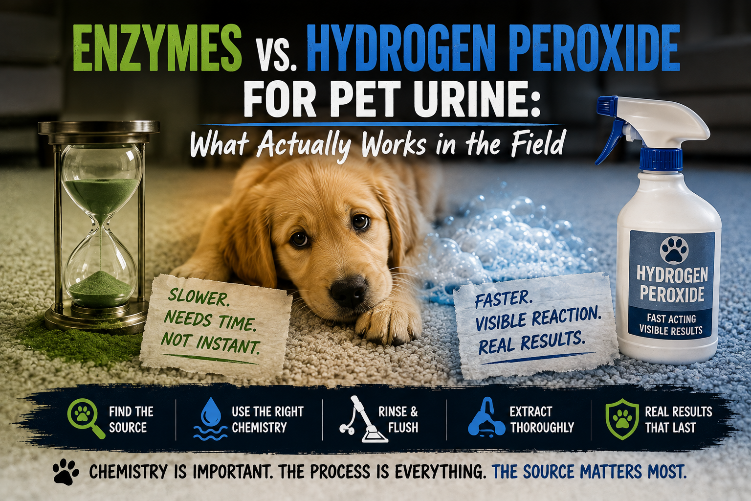 Enzymes vs. Peroxide for Pet Urine: What Works